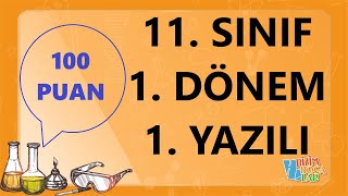 11 SINIF  KİMYA  1 DÖNEM  1 YAZILI ÇALIŞMASI [upl. by Kauffmann]