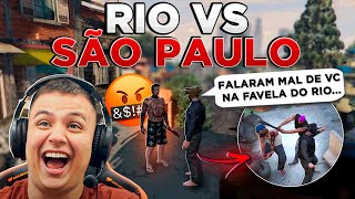 FIZ DUAS FAV3LA BRIGAR SEM MOTIVO no GTA RP 😂 Modder Clips [upl. by Kissie]