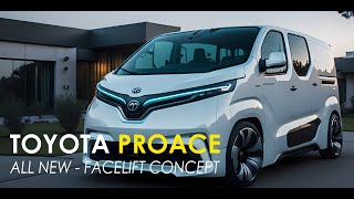 Toyota Proace All New Facelift Concept Car AI Design [upl. by Horwath481]