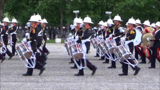 Massed Bands of HM Royal Marines 030614 Wellington Barracks [upl. by Torie185]