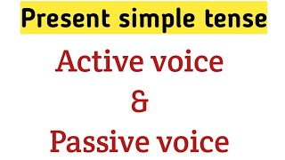 Present simple active and passive voice  English grammar  Sunshine English [upl. by Nyrhtak538]