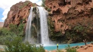 Havasu Falls in Havasupai Supai Arizona June 3th 2023 [upl. by Winnah]