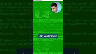 Farbe ändern in der Kommandozeile coding settings colors [upl. by Nhguavaj]