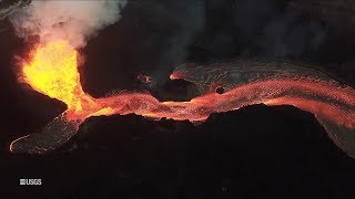 Kīlauea Volcano  Fissure 8 Aerial [upl. by Griseldis]