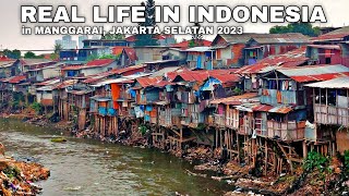 KEHIDUPAN NYATA di TEPIAN SUNGAI CILIWUNG MANGGARAIJAKARTA SELATAN Indonesia 🇮🇩 WALK SLUM JAKARTA [upl. by Isayg783]