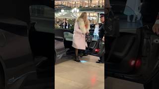 Wealthy Lady getting out of Lamborghini Huracan monaco billionaire luxury lifestyle supercars [upl. by Rufena]