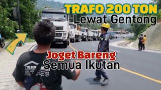 LUCU Truk Joget Tarik Trafo 200 TON 4 Trailer Langsung Viral Walau Pecah Ban Di Tanjakan Gentong [upl. by Benilda]