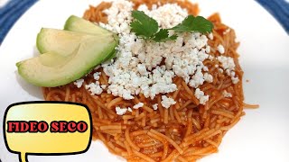 RECETA DE FIDEO SECO PREPARALO ASÍ QUEDA BUENISIMO [upl. by Jarred]