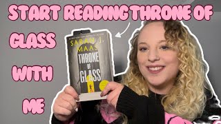 Start Reading Throne of Glass with me 📖  Throne of Glass reading vlog ✨ [upl. by Cavallaro]