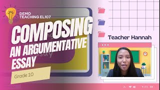 English 10 Demo Teaching Argumentative Essay [upl. by Grega763]