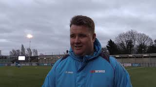 20190316  Slough Town 2 Billericay Town 1  Neil Baker Interview [upl. by Epolulot]