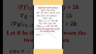 Angle between normals to the surfaces [upl. by Volin]