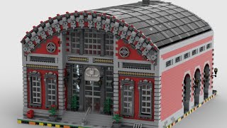 My Train Station Moc Review From Letbrick [upl. by Eduj180]