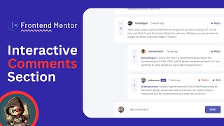 Interactive comments section  Frontend Mentor  HTML CSS JAVASCRIPT [upl. by Fenny]