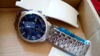 TEVISE 9008G Business Men Automatic Mechanical Watch  BLUE [upl. by Addam]