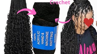 comment faire des crochets lainetow to make wool crochet houkts [upl. by Gnay]