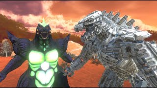 Super Godzilla VS Mechagodzilla Battle ARBS Animal revolt Battle Simulator [upl. by Ramsdell]