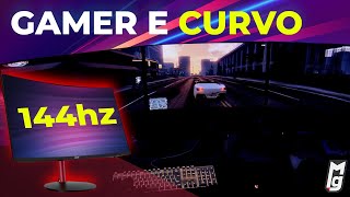 Setup INSANO Três monitores Curvos 144Hz de 24quot 1080p da Acer o monstro XZ242Q Unboxing e Review [upl. by Calondra562]