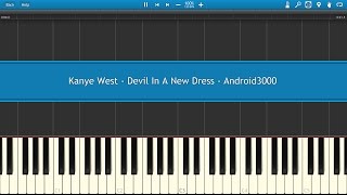 Kanye West  Devil In A New Dress Piano Tutorial [upl. by Yelra363]