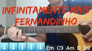 Infinitamente mais Fernandinho video aula de violão [upl. by Haseefan210]