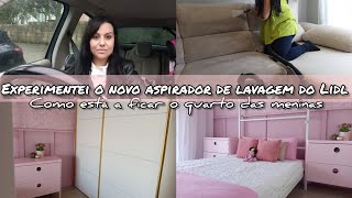 Experimentei o novo aspirador de lavagem do Lidl 😍 como está a ficar o quarto das meninas🙏lidlvlog [upl. by Caryl]