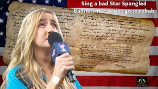 Another Bad Star Spangled Banner Performance by Country Singer Ingrid Andress [upl. by Clint]