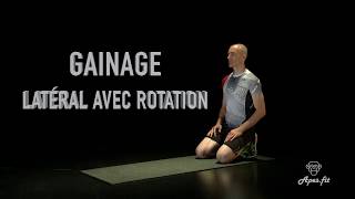 ABDOS  Gainage latéral rotation  ApesFit  renforcement musculaire [upl. by Anerhs]