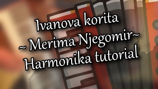 Merima Njegomir  Ivanova korita Harmonika Tutorial Za početnike Cover [upl. by Dahc318]