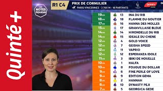 PRONOSTICS  LE CARNET DE NOTES DU QUINTÉ DU DIMANCHE 21 JANVIER À VINCENNES  PRIX DE CORNULIER [upl. by Acinom516]