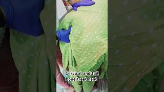 cervical spondylitis and tail bone adjustment by dr deepanshi chiropractor shorts reels viral [upl. by Joub125]