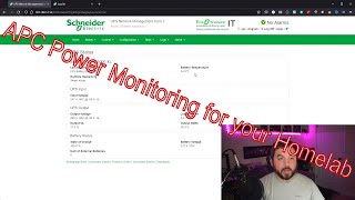 Monitor Your Homelab Power with APC UPSPDU [upl. by Atteugram]