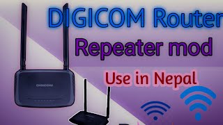 How to use Digicom router repeater mod  Digicom router repeater mod usedigicomsubisutipscreouter [upl. by Atileda346]