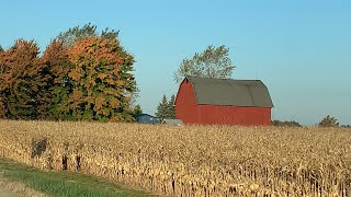 Farms And Barns Along M46 Between Sandusky And Saginaw Michigan Enjoy [upl. by Reppep]