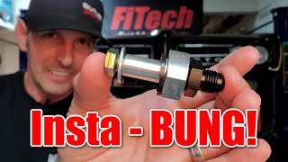 Fuel Injection Conversion Part 3 Easy Install  Fuel Return Bung  FiTech [upl. by Tullusus254]