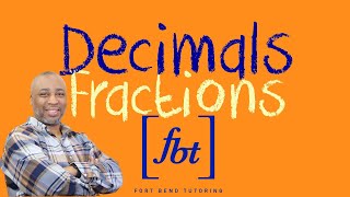 Converting Decimals to Fractions fbt [upl. by Sabelle]