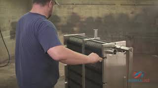 Thermaline PHE Maintenance Part 8 Manually Tightening The Heat Exchanger [upl. by Airamana250]