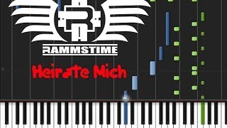 Rammstein  Heirate Mich ♫ ORIGINAL MIDI  Synthesia [upl. by Astor]