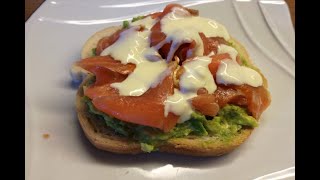 SMOKED SALMON SANDWICH Super delicious and easy to make [upl. by Lihp904]