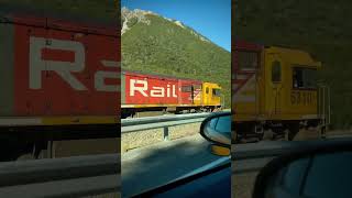 Kiwi Rail Most budget cinematic way possible 🚆 kiwirail trainspotting railway [upl. by Toogood851]