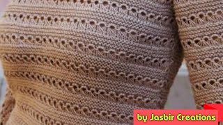 Knitt Different Style JALI WALA DesignLadies CardiganBaby FrockGents Sweater by Jasbir Creations [upl. by Nehtanhoj]