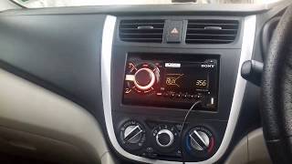 Sony WX800UI stereo system Sound test Speakers 4 Sony XSFB1630 door speakers in Maruti Celerio [upl. by Louls]