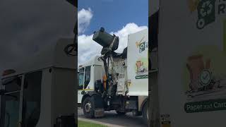 Heavy Bin Full of Green Waste garbagetrucks bins viralvideo trending [upl. by Alfonzo105]