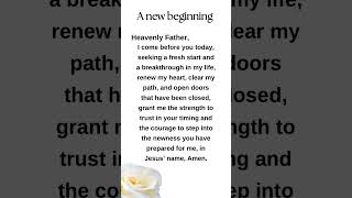 Prayer for breakthroughfresh start prayer prayerrequest faith [upl. by Nimajneb]