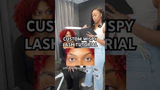 Custom Wispy Lash Tutorial lashextensions lashtech lashtraining lash shorts shortvideo diy [upl. by Cathrine]