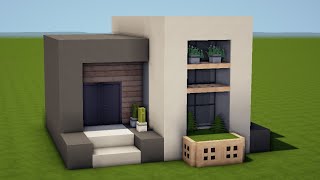 KLEINES MODERNES HAUS in MINECRAFT bauen TUTORIAL HAUS 264 [upl. by Ecraep]