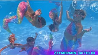 Zeemeerminnen in het capfun zwembad in italie mermaid [upl. by Eked]