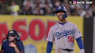 BASEBALL FAN REACTS TO Dodgers vs Yankees World Series Game 3 Highlights [upl. by Nulubez]