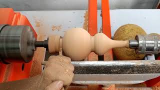 HOw to make Lagenaria vulgaris  Work Wooden Lathe Art [upl. by Ornas]