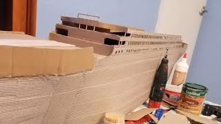 Cardboard Titanic Ship Project [upl. by Elwina]