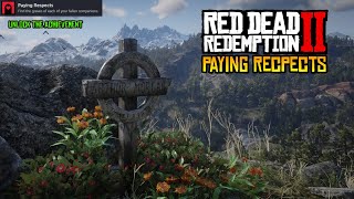 All Grave Locations Paying Respects Trophy  Achiebment  Red Dead Redemption 2 [upl. by Eibrad]